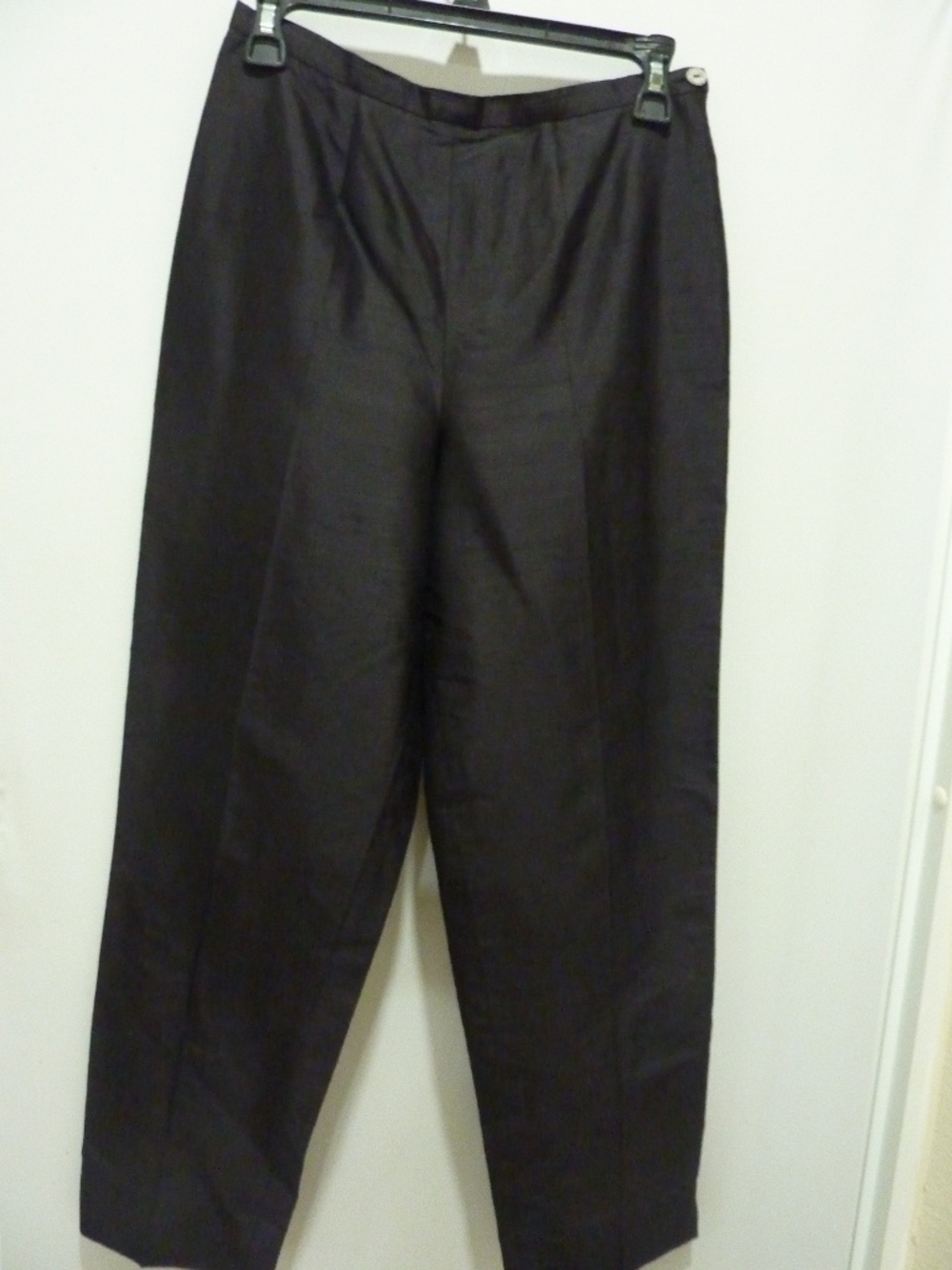 WEEKEND MAX MARA Womens Black 100% Silk Pants Size USA 8
